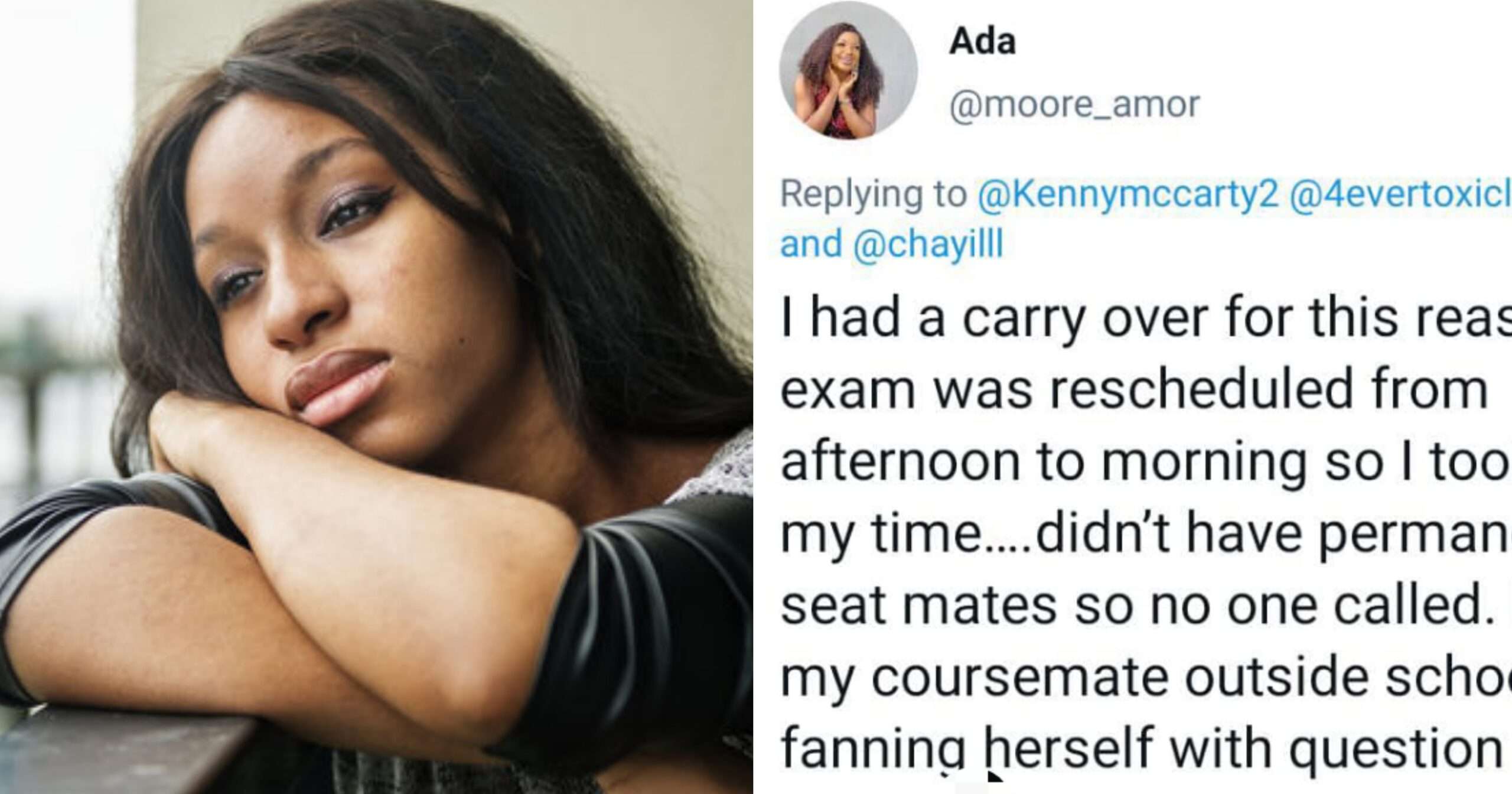 Student in tears as she arrives exam venue late