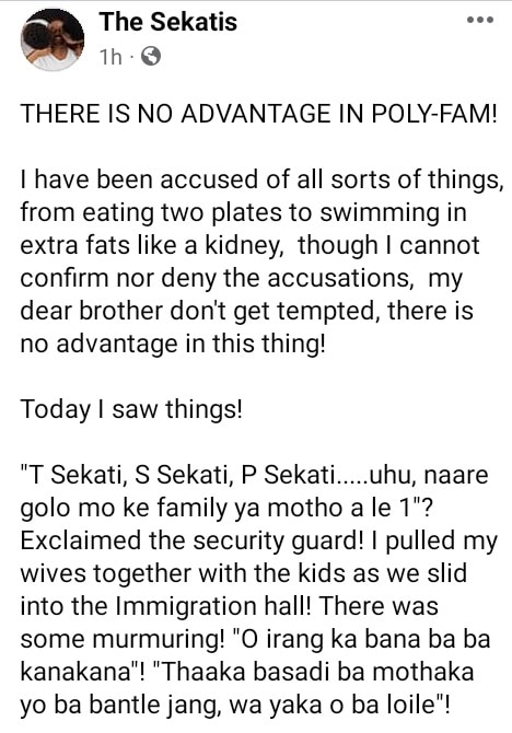 “Stay away from polygamy; no advantage, just chaos and drama” – Pastor with two wives warn