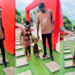 "This lady is strong" — Reactions trails adorable photos of tallest man in South Africa and his babe