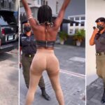 "She dey flaunt waist for police"