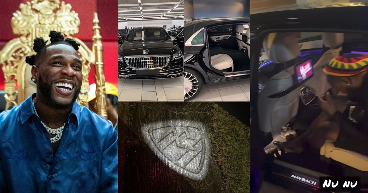 Burna Boy takes delivery of brand new Maybach he bought for Christmas (Video)