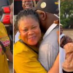 Nigerian man surprises mum with 8 bags of rice, iPhone for Christmas (Video)