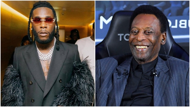 Burna Boy reacts to Pele's death