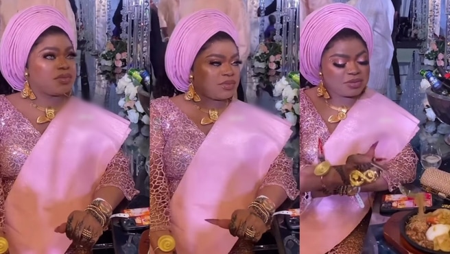 "He looks pregnant; we wish her safe delivery" – Bobrisky's new look at party stirs speculations (Video)