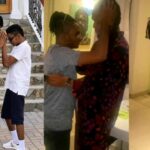 He's all grown - Fans reacts to heartwarming video of Flavour and adopted son