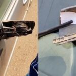 "I don't think I'm in Nigeria" – Man amazed after driver who broke his car side mirror left contact number (Video)