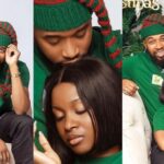 "Isn't this for married couples?" – Sheggz and Bella spark reactions as they rock matching pyjamas to celebrate Christmas