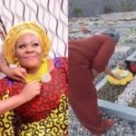 Nkechi Blessing emotional as she visits late mum's grave