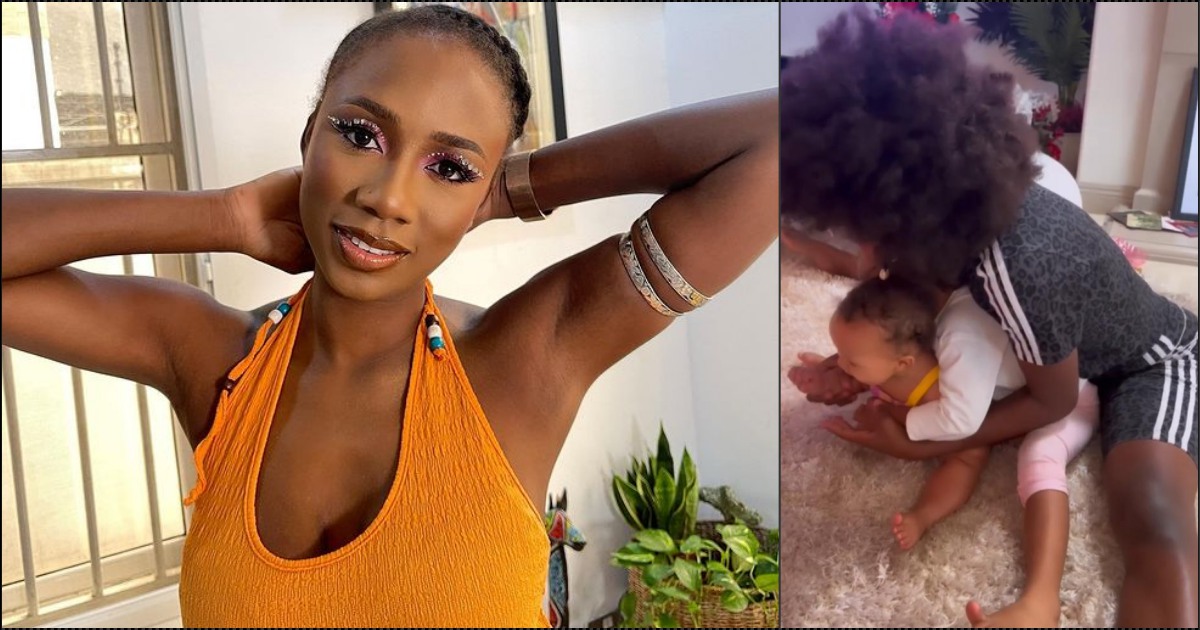 They're too young for this — Korra Obidi cautioned over flexibility training for her kids (Video)
