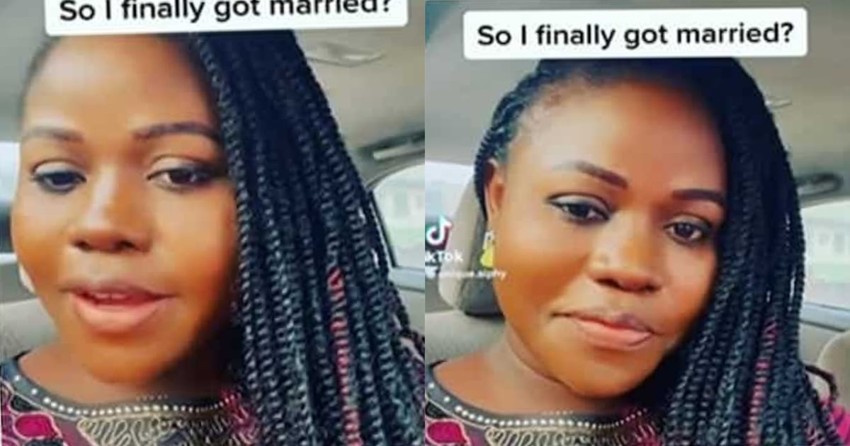 "Being single, my eyes saw shege; I'm finally Oga's wife" – Married lady insists marriage is an achievement (Video)