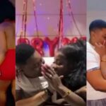 Romantic moment lady proposes to her female lover in Lagos (Video)