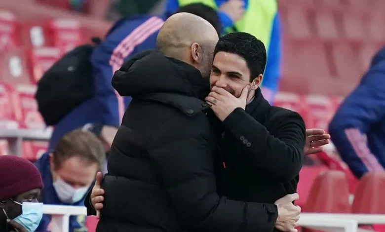 Arteta says he does not want title battle with his friend Guardiola