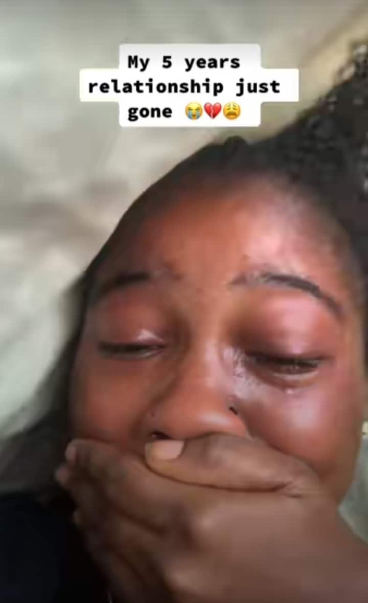 “Femi you promised me forever” – Lady leaks chats as her relationship of 5 years crashes (Video)