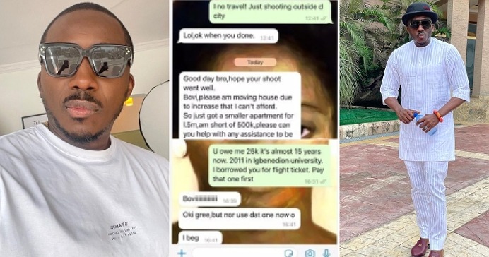 Leaked chat between Bovi and former coursemate surfaces