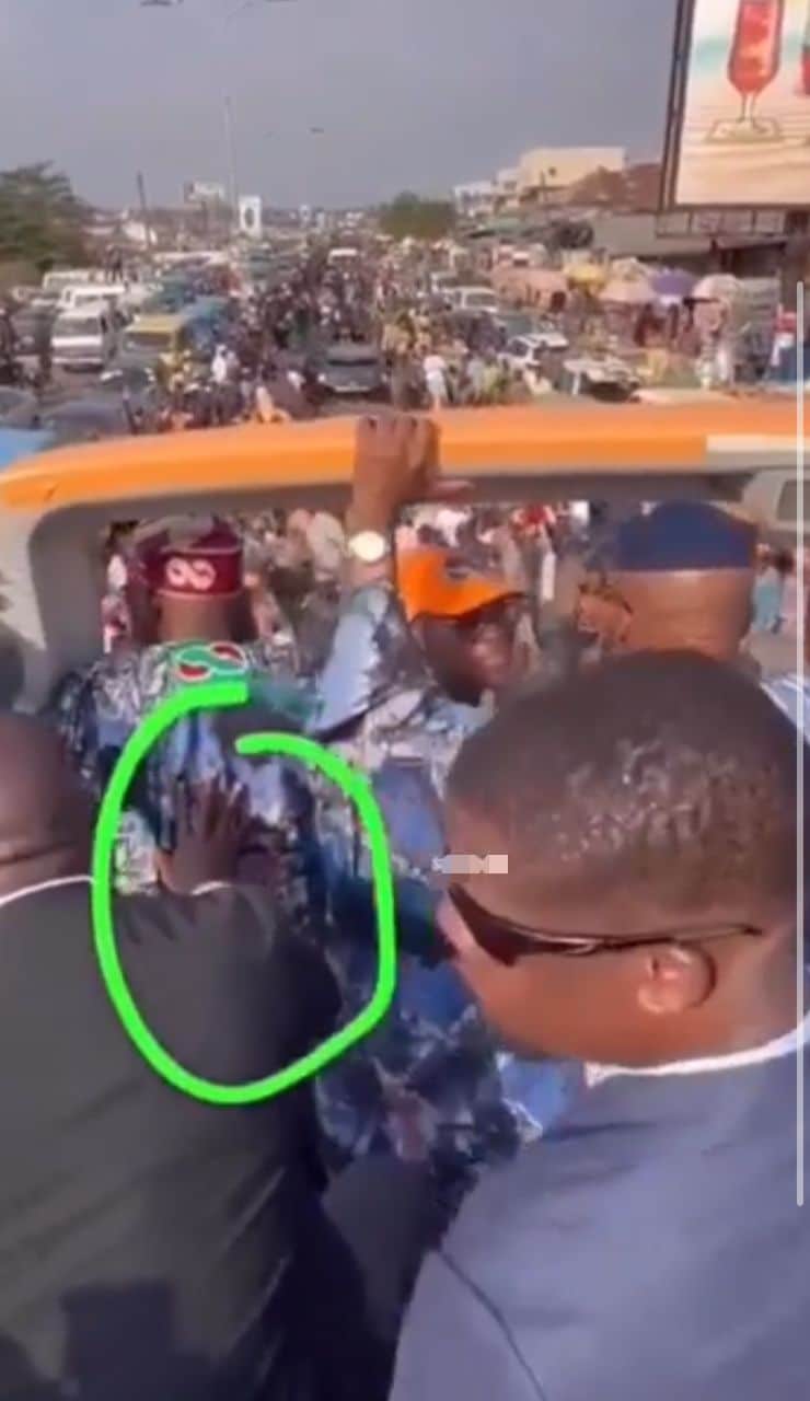 "Push and start president" — Reactions trail video of Tinubu requiring support to stand