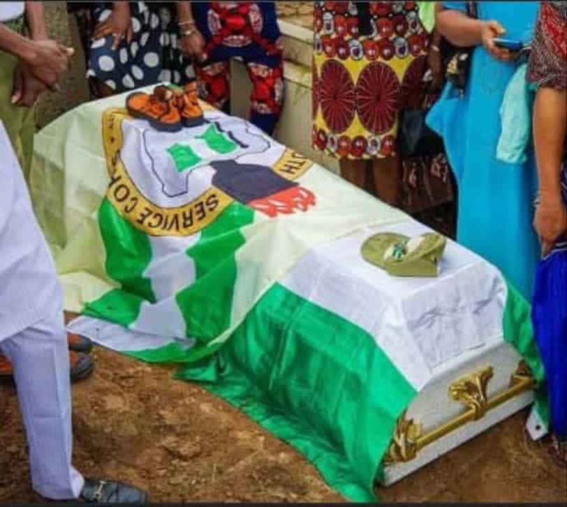 Corps member who died in Lagos train laid to rest