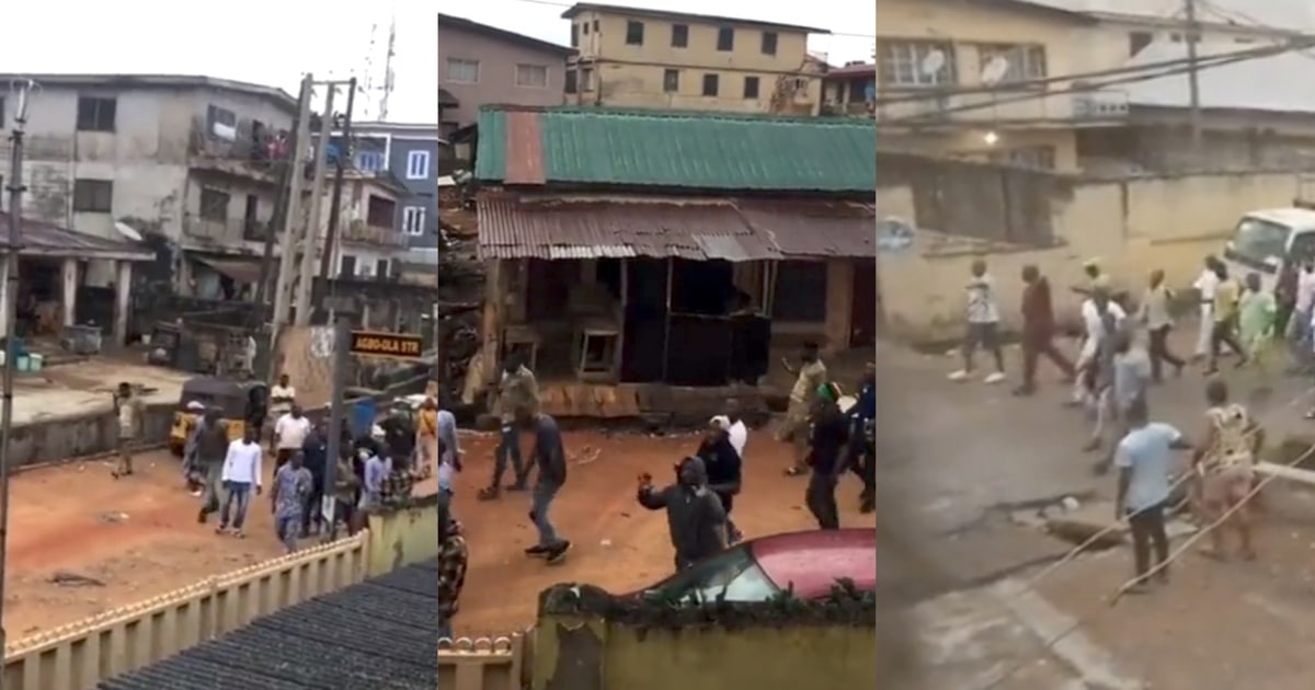 Alleged APC thugs roam streets to warn people not ready to vote for their party to stay home (Video)