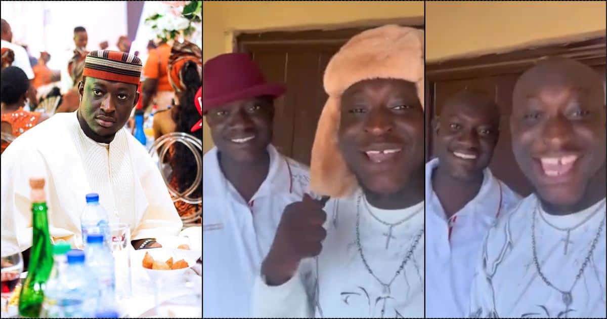 Carter Efe stirs reactions as he shows off his father