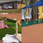 Wedding crashes in Benin as bride discovers groom is a father of seven (Video)