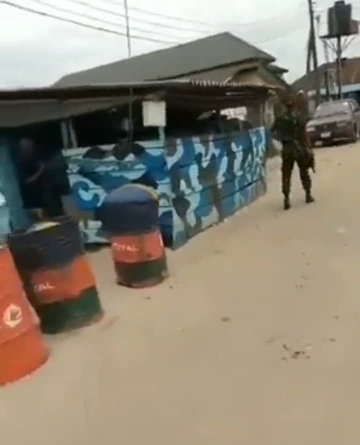 Navy police clash