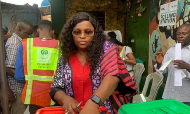 Lagos Guber: Funke Akindele loses polling unit