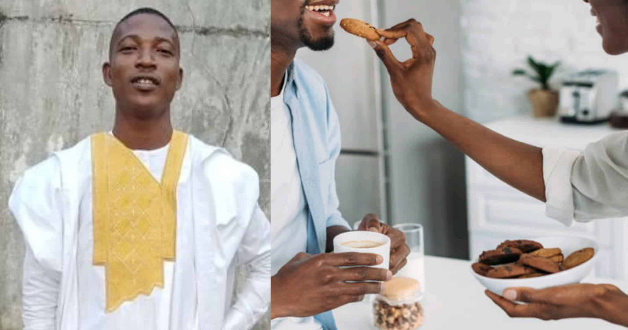 "She spoon feeds me, gives me her salary and I give her pocket money from it" – Man shares reasons he's thankful for his wife
