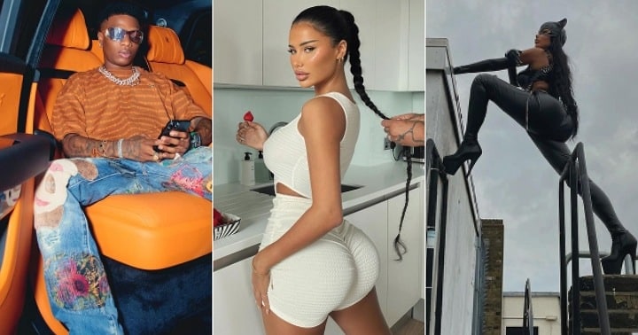 "She's curvy and endowed" - Wizkid follows curvy lady on Instagram