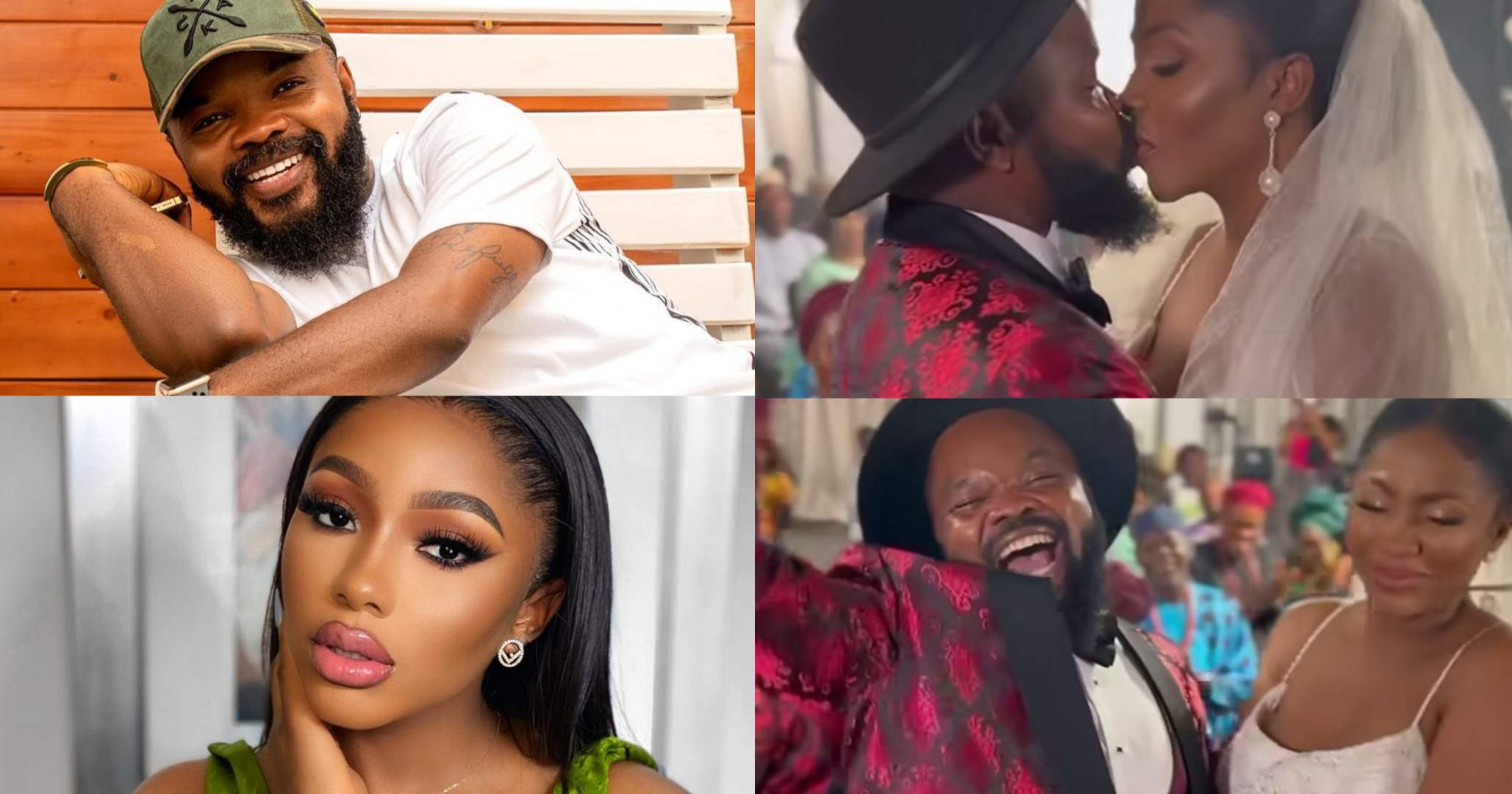"Why she keep face like that?" – Reactions trail video of Mercy Eke and Nedu Wazobia sharing kiss