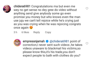 “I never sent n@ked videos to my ex-boyfriend, he takes videos unaware to blackmail his victims” – Actress, Empress Njamah