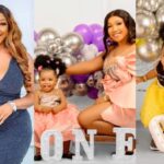 “My world” Christabel Egbenya say powerful prayer for her daughter as she celebrates first birthday (Photos)
