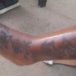 Lady in pain as she contracts infection from tattoo (Video)