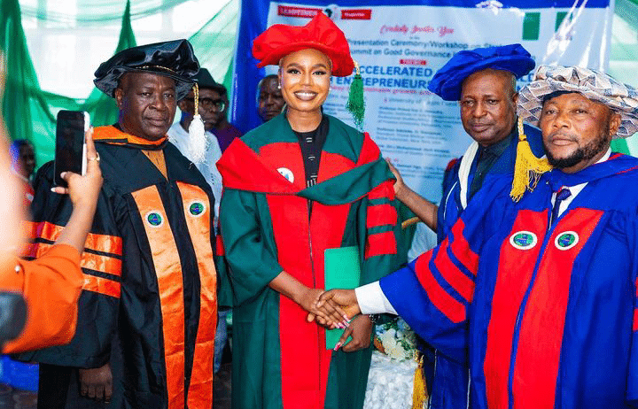 Double celebration as Nancy Isime bags honorary doctorate degree and leadership award
