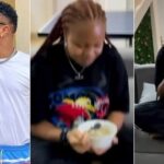 Charles Okocha tackles daughter for drinking garri (Video)