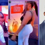 Fine lady Iyanya lusted over at Davido's concert dances with man