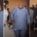 "Money I respect you" - Video of bride dancing with plus-sized husband on wedding day breaks internet