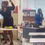 Teacher quits her job after fighting with student in class