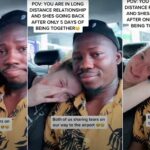 "After 5 days" - Man sheds tears with oyinbo lover as she departs