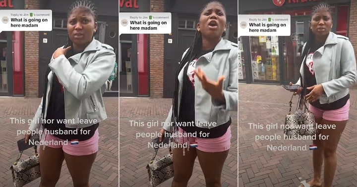Drama as woman confronts baby daddy's side chick in public