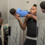 Father turns baby into human gun (Video)