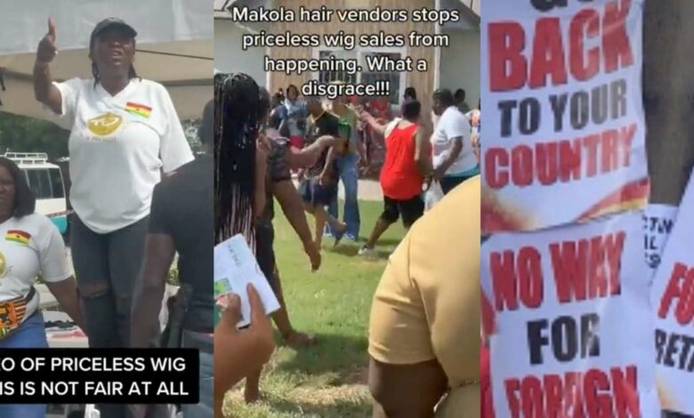 "Go back to your country" – Ghanaian Wig Sellers Association disrupt wig fair organized by Nigerian wig seller