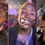 Lady screams as Davido collects her phone during concert (Video)