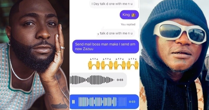 Leaked chat between Davido and Portable stirs reactions