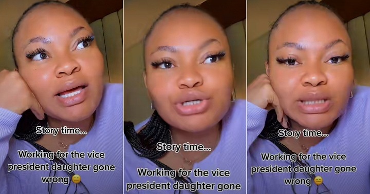 'She paid me N15k'-Nigerian lady calls out vice president's daughter