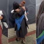 "Tears as mum and daughter get emotional on graduation day