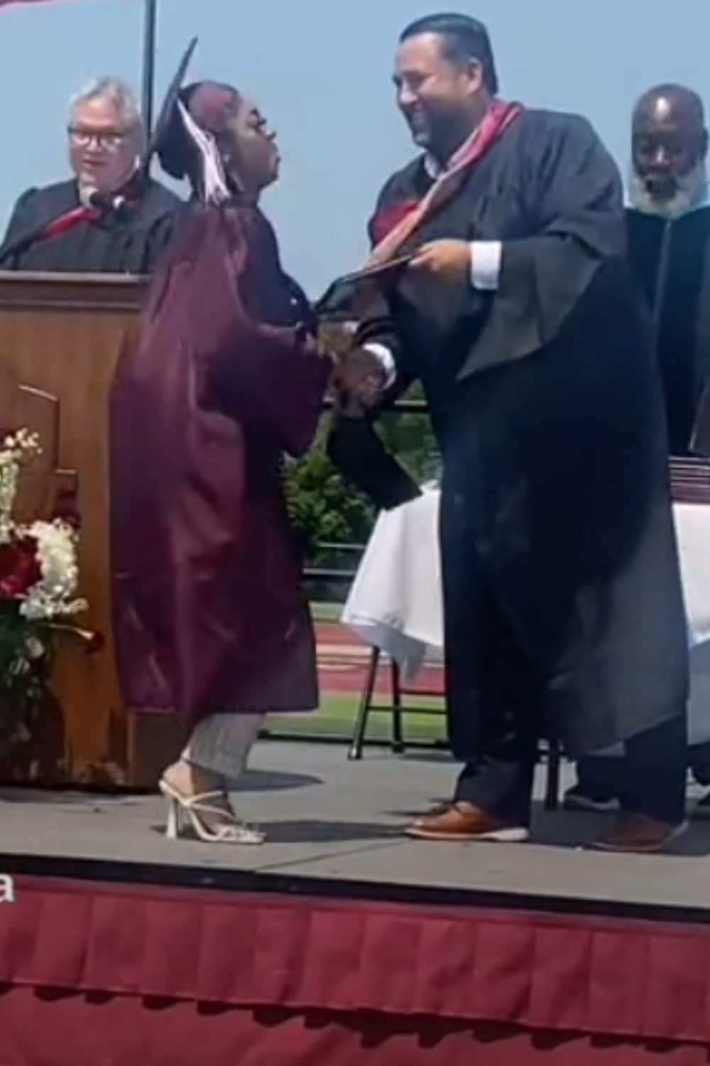 "Uncontainable Joy" - Moment excited lady breaks into dance upon receiving degree (Video)