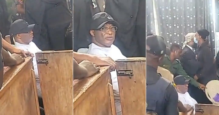 Video shows Adedoyin's reaction after he was sentenced to death