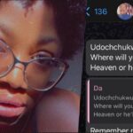 Lady clashes with father over advise against exposing body online