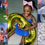 Simi and Adekunle Gold throw lavish party for daughter's 3rd birthday (Video)