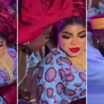 “Bombastic side eye” - Reactions trail video of Bobrisky’s encounter with a fan at an event (Video)