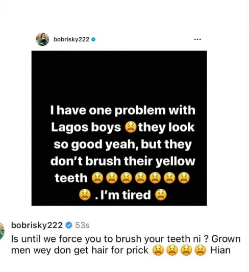 Why I can never date Lagos boys despite good looks — Bobrisky